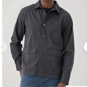 Pact Men's Charcoal Shirt Jacket